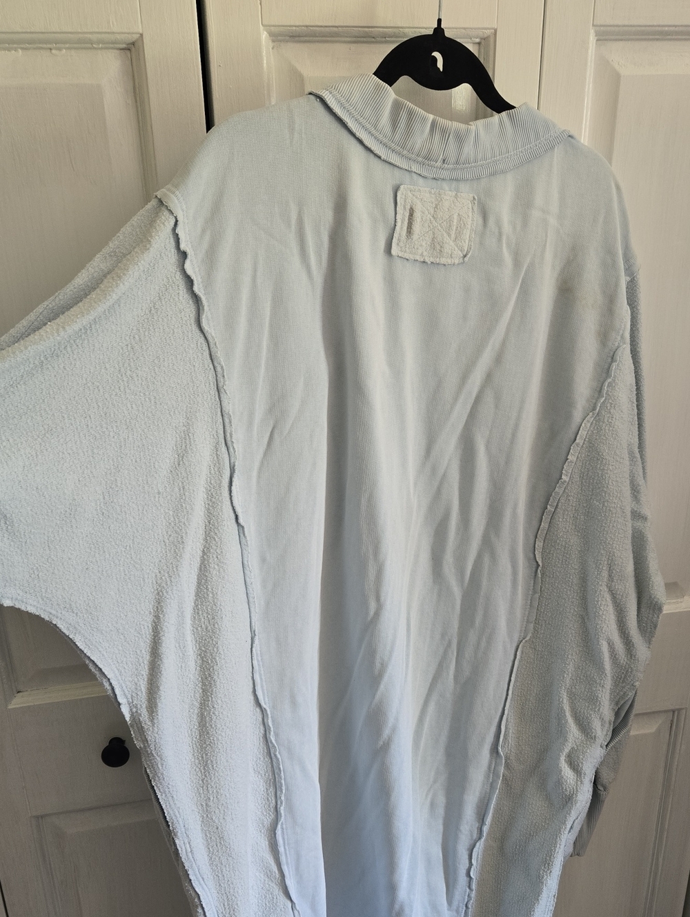 Free People Light Blue Long Sweatshirt - Picture 6 of 6